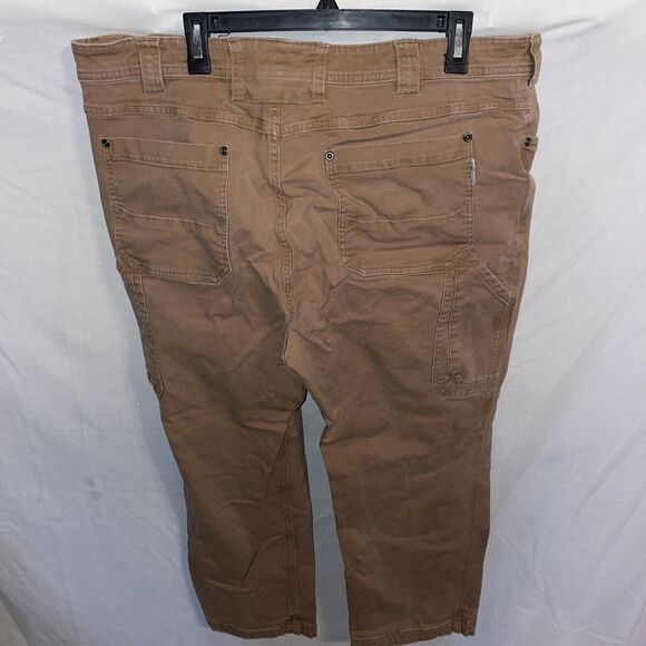 Duluth Flex Fire Hose Men’s Work Pants Size 42x30 Light Brown Outdoors Comfort 2 - Picture 7 of 12